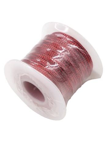 Шнур блеск 1 мм х90 ярд цвет красный НS-13-9