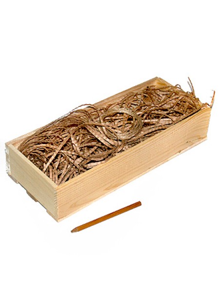 Коробка деревянная с наполнитетелем 111 33 х 13 х 6 см