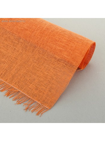 Сетка 50 х75 см бумажная цвет оранжевая