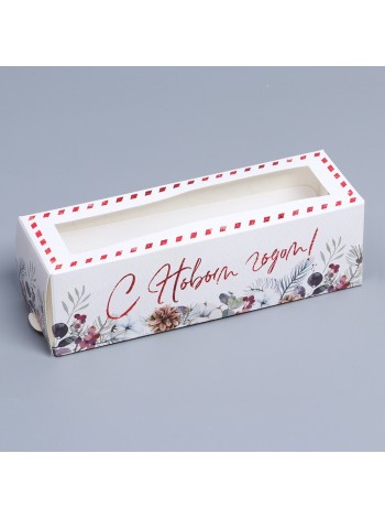 Коробка складная 18 х5,5 х5,5 см Новый год 1/5