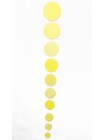 Гирлянда бумага 106 см вертикальная Круги цвет желтый HS-21-7