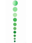 Гирлянда бумага 106 см вертикальная Круги цвет зеленый HS-21-7