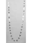 Гирлянда 250 см Флажки бумага/металл цвет серебрянный HS-21-9