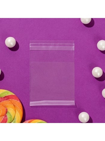 Пакет прозрачный 6 х6/4 см со скотчем полипропилен