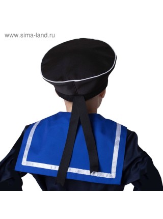 Бескозырка черная  ог-53-54 см