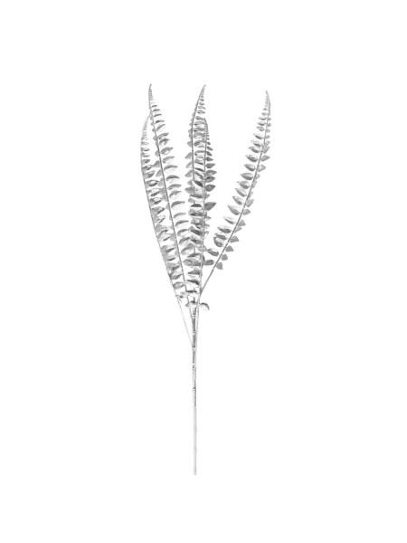 Папоротник ветка 80 см цвет серебро  HS-31-24