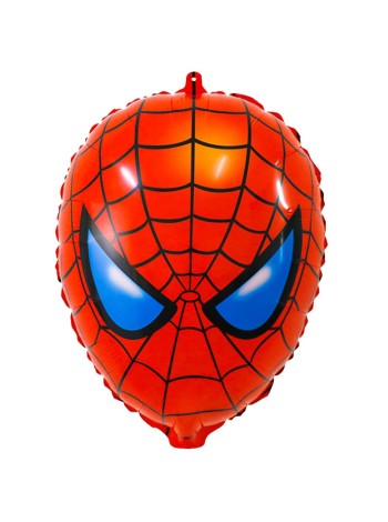 Фольга шар фигура Паук Spider голова Китай 21"/53 см
