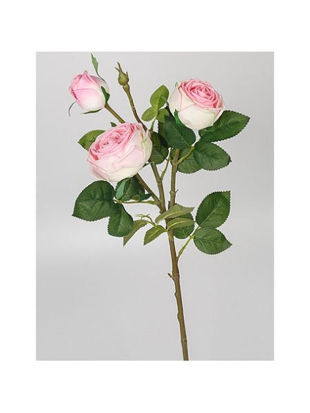 Роза 76 см1 шт 3 бутона цв розовый