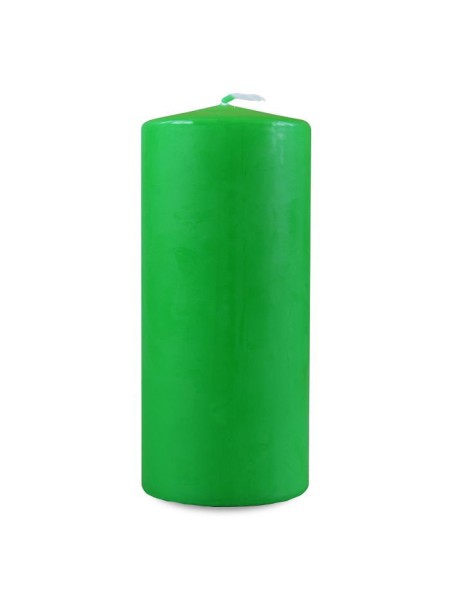 Свеча пеньковая 7 х17 см цвет зеленый