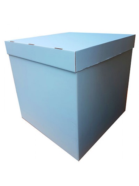 Коробка для надутых шаров 70 х70 х70 см цвет голубой