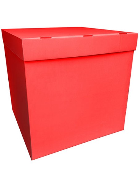Коробка для надутых шаров 70 х70 х70 см цвет красный