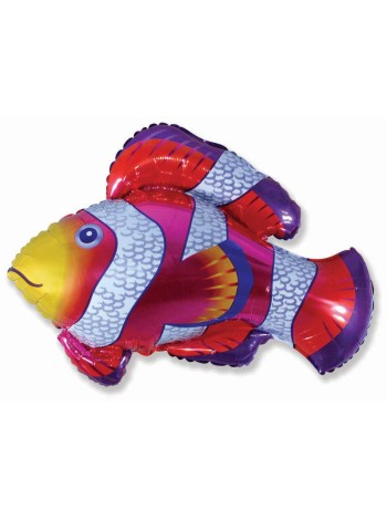 Фольга шар Рыбка-клоун 15"/37 см 1шт Испания