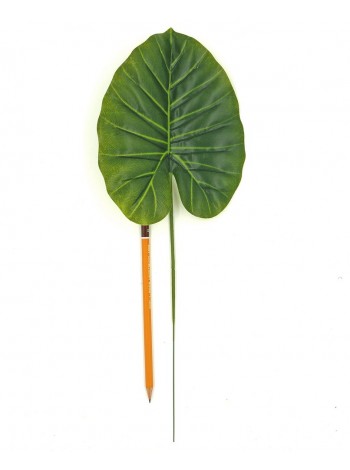 Лист Филодендрона 40 см 1 шт цвет зеленый HS-20-9