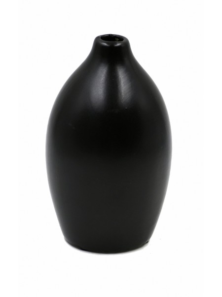Ваза керамика 16 х9 см цвет черный HS-34-17