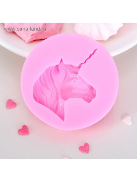 Молд для творчества Единорог цвет розовый 6,3 х 1,4 см