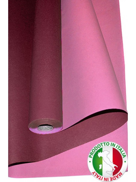 Бумага крафт 80 см х40 м 17/25-61 дольче бьянко цвет бордо с розовым