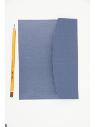 Конверт 19,2 х14,2 см дизайнерская бумага цвет синий