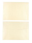 Конверт 19,2 х14,2 см дизайнерская бумага цвет слоновая кость