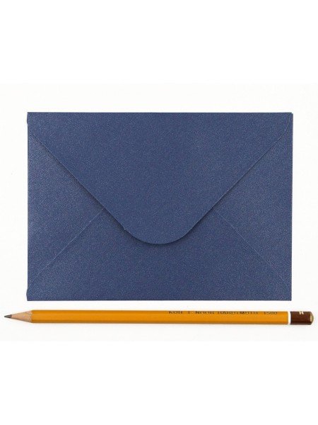 Конверт 11 х15 см дизайнерская бумага цвет синий