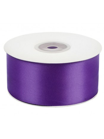 Лента атлас 3,8 см х25 м цвет фиолетовый  Арт 1108