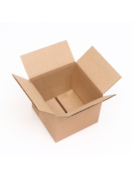 Коробка складная 15 х15 х12 см цвет бурый