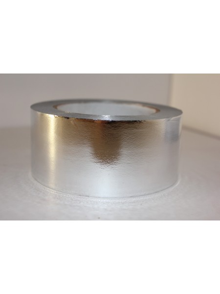 Лента металл 5 см х 50 ярд цвет серебрянный М544