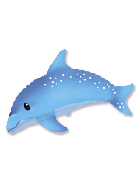 Фольга шар Дельфин Синий 16"/41 см 1шт Испания