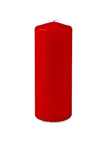Свеча пеньковая 8 х20 см цвет красный