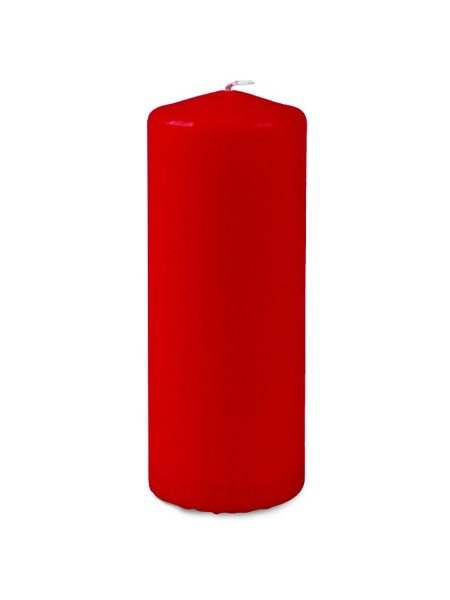 Свеча пеньковая 8 х20 см цвет красный