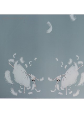 Пленка 58 х5 м цвет серый/серо-голубой Балерина