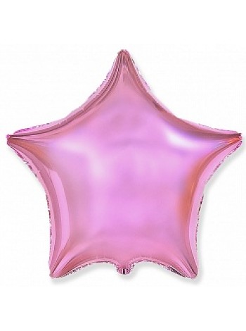 Фольга шар Звезда 18"/46 см светло-розовый 1шт Испания Flexmetal 1204-0547