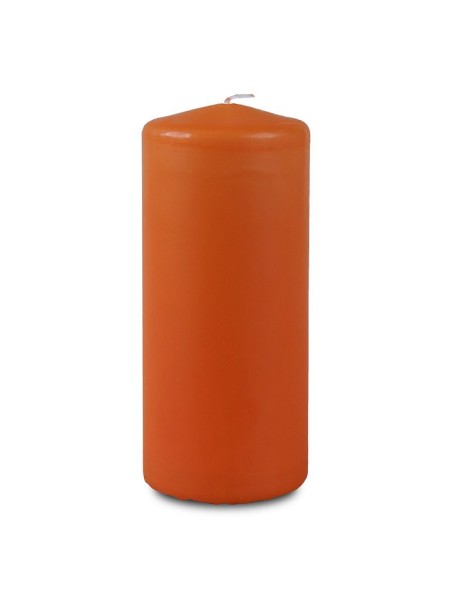 Свеча пеньковая 7 х17 см цвет оранжевый