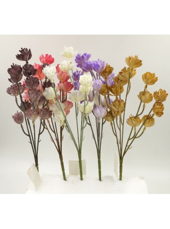 Букет цветов 32 см пластик цвет микс HS-64-1