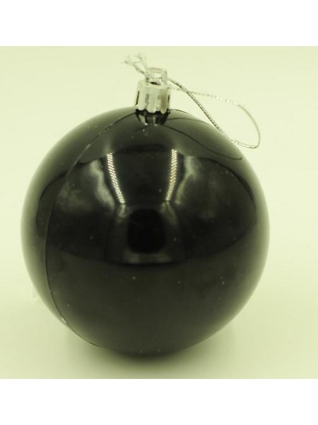 Шар пластик 9,7 см цвет черный