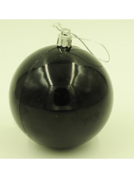 Шар пластик 6,7 см цвет черный