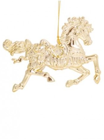 Лошадка 11,5 х8 х0,5 см полипропилен цвет золотой