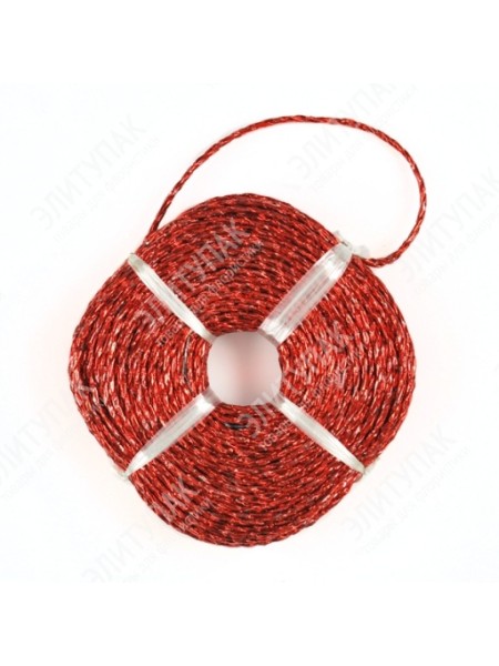 Веревка металлизированная цвет Красный 4 мм х 70 м 250 гр