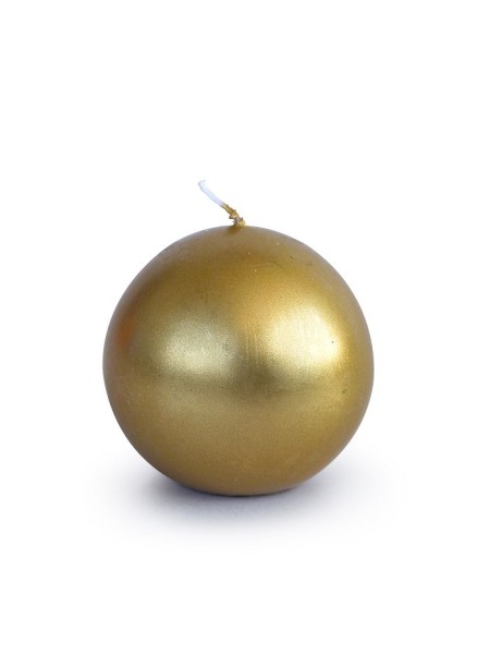 Свеча шар 5,5 см цвет золотой
