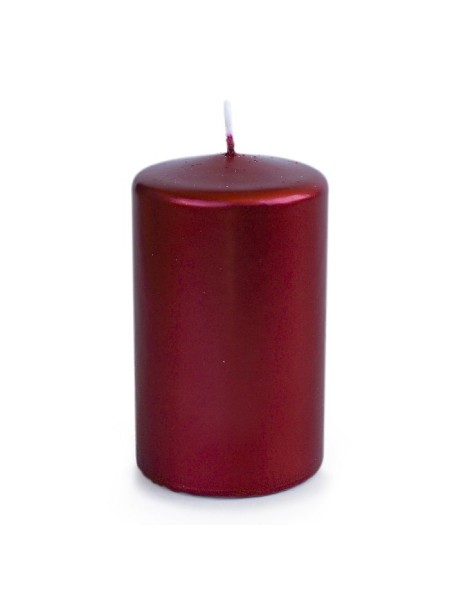 Свеча пеньковая 6 х10 см цвет рубиновый блеск