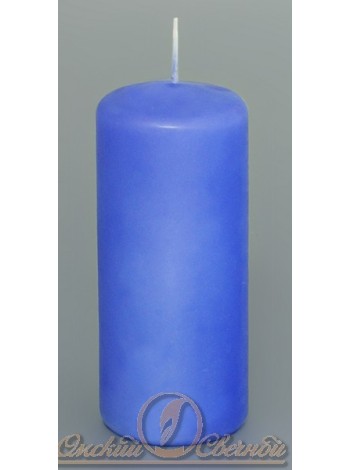 Свеча пеньковая 5 х11,5 см цвет голубой