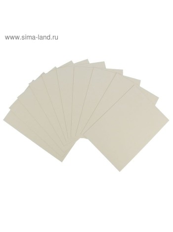 Пивной картон для творчества 21 х 30 см 1,2-1,5 мм набор 10 шт белый