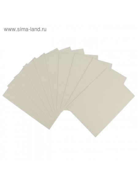 Пивной картон для творчества 21 х 30 см 1,2-1,5 мм набор 10 шт белый