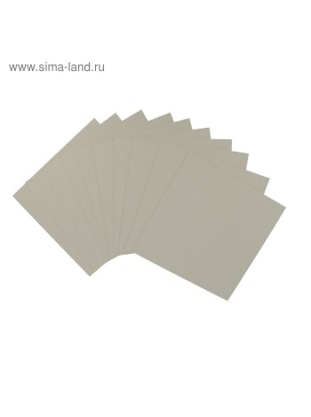 Пивной картон для творчества 30 х 30 см 1,2-1,5 мм набор 10 шт белый