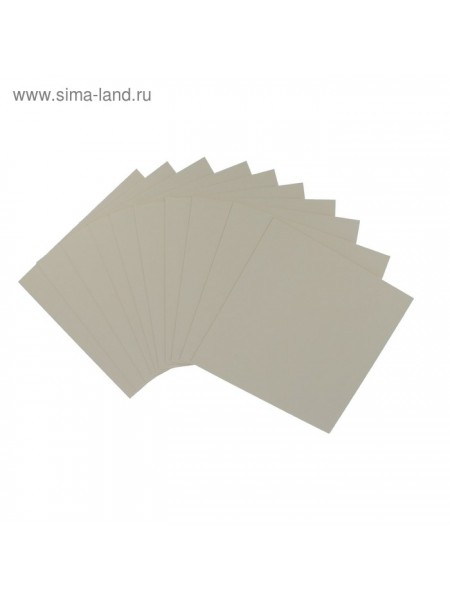 Пивной картон для творчества 30 х 30 см 1,2-1,5 мм набор 10 шт белый