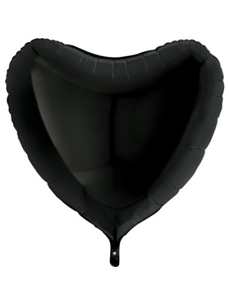 Фольга шар Сердце 36"/91 см пастель Black Grabo