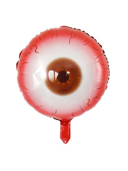 Фольга шар фигура Глаз красный 18''/46 см Китай