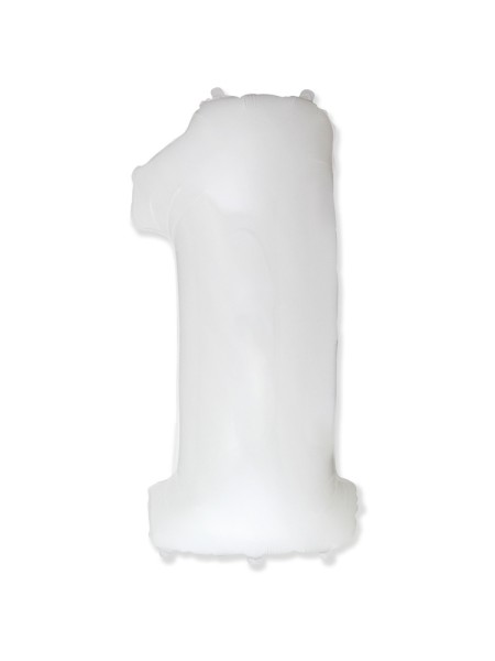 Фольга шар Цифра 1 40"/100 см White Испания