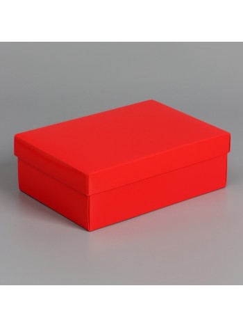 Коробка складная 24 х17 х8 см цвет красный