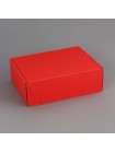 Коробка складная 27 х21 х9 см Красная для подарков/хранения и отправки посылок