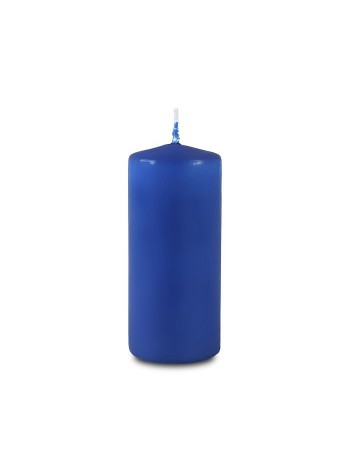 Свеча пеньковая 4 х9 см цвет синий